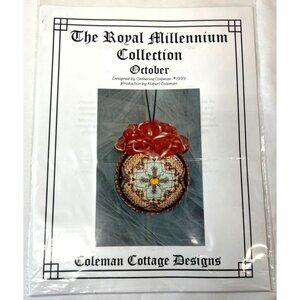 The Royal Millennium Collection October Beaded Basket Pattern By Coleman Cottage